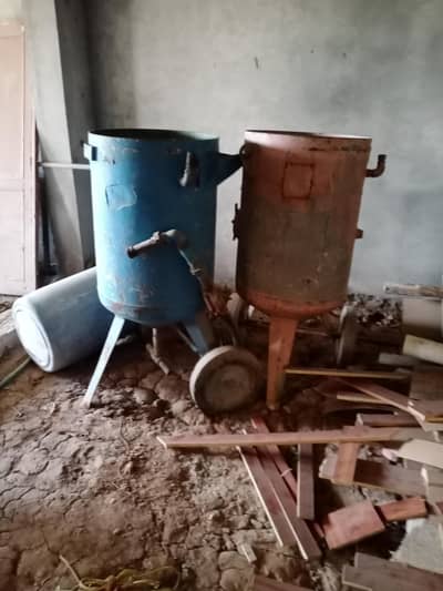 sandblasting and painting equipment  and insulation, clading equipment