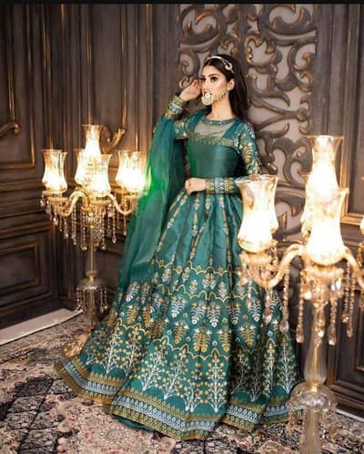 Green katan silk digital print maxi WhatsApp 03173945698