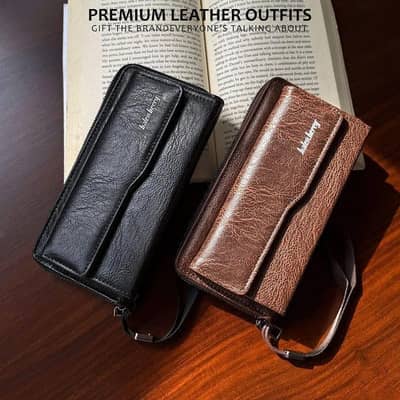 Balenbarry Leather Wallet Unisex – Stylish Long Wallet for Men & Women