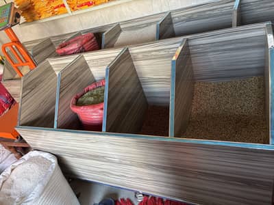 Wooden boxes for kiryana store
