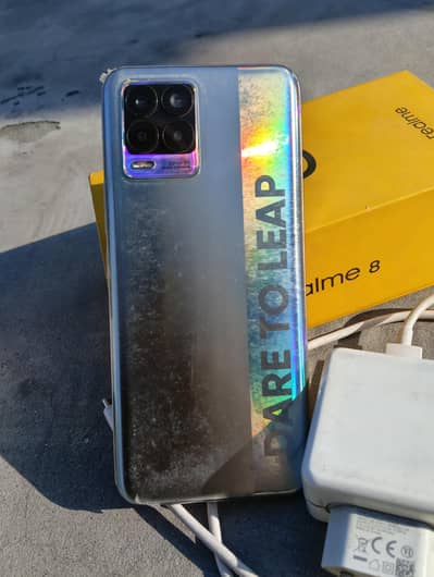 realme 8 with box charjir 8+8/128 gb