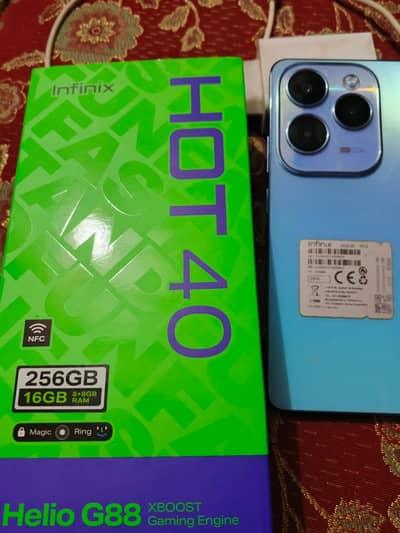 infinx hot40 8/256 complete box no open no repair