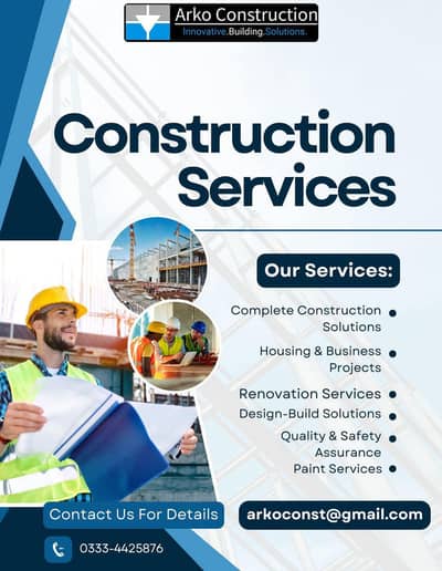 Construction Services | House & Commercial Buildings | Renovation