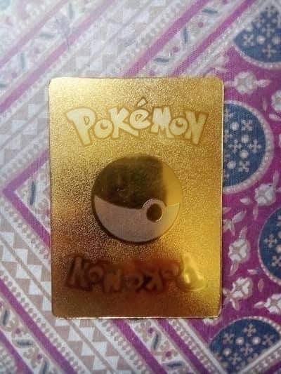 Real Golden Pokèmon Cards