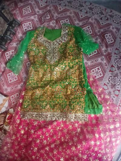 Mehndi Suit for sale. 10/10 condition