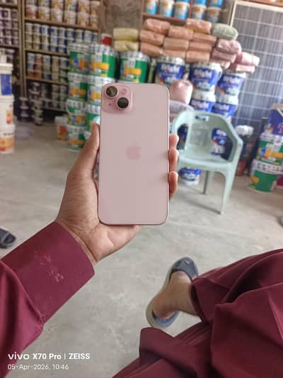 iphone 15 plus jv 90 battery health condition 10 by 8 with box