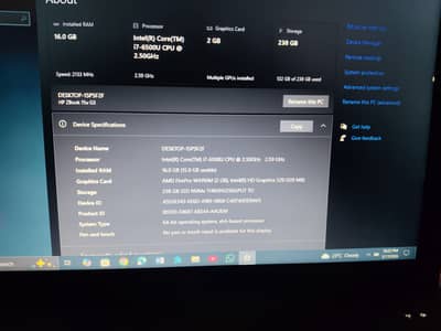HP Mobile workstation G3 core i7 Gen 6