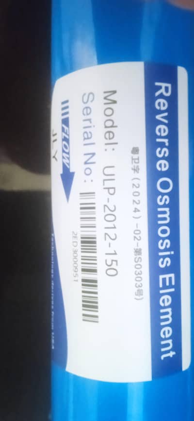 RO water unit's filter