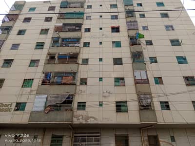 1 BED + 1 LOUNCH FLAT FOR SALE IN NEW BUILDING GHOURI CLASSIC APARTMENT NORTH KARACHI