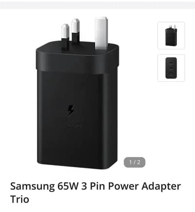 Samsung 65W 3 Pin Power Adapter Trio