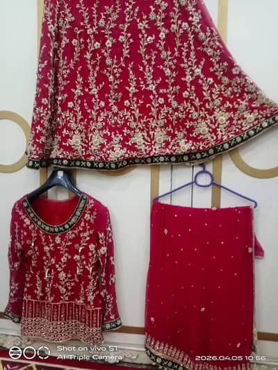 one time use new bridal lehnga only. 10 /10 condition.