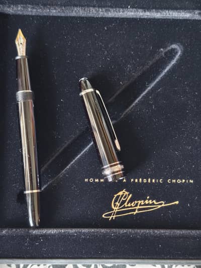 Montblanc 145 Fountain Pen Platinum Coating Germany