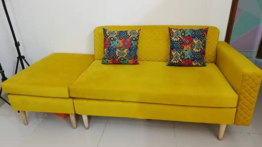 3 seater  seater velvet sofa .