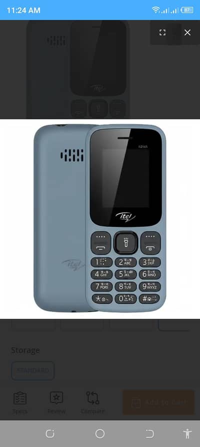 Itel IT2165 (Blue Color) – Almost New