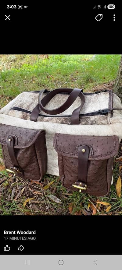 Humay leather bags k kam k liye mehnti or emandar bunda chaye allround