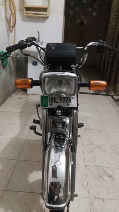 “Honda CD 70 2019 – New Condition, Complete File, Smooth Ride”