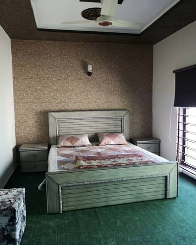 Ash Wooden Design Modern Bed Set