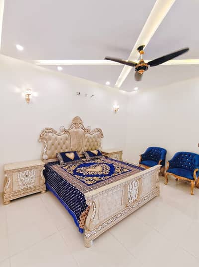 10 Marla luxury furnished house available for rent sector C bahria town Lahore