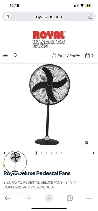 New pedestal fan pani pack