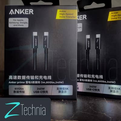 ANKER Thunderbolt 5 80Gbs Cable 1M - 100% Genuine and Authentic