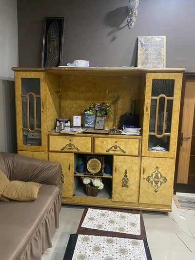 Large wooden showcase/display cabinet/living room cabinet/ tv trolley