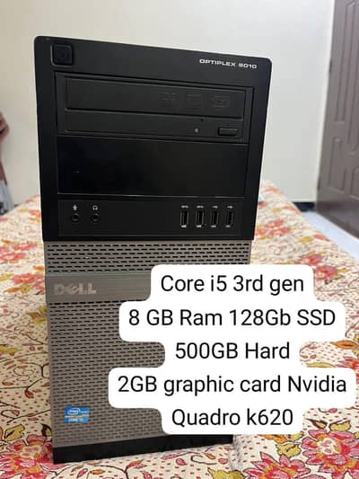 Dell Core i5 3rd Gen 8GB Ram 500GB Hard 2GB Graphic Card