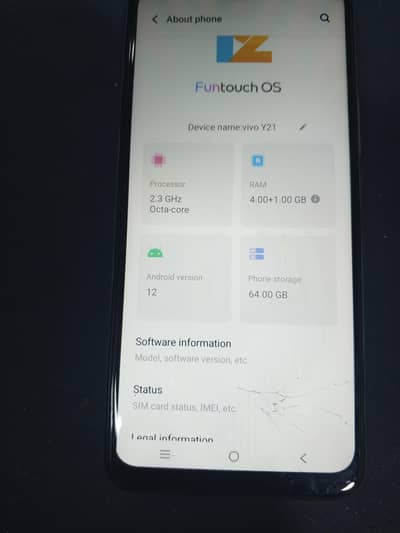 Vivo Y21. good battery backup. 03445917229calll/whatsapp