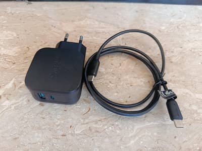 RAVPower MFi PD 30W 2-Port USB Fast Android IPhone Charger with Cable