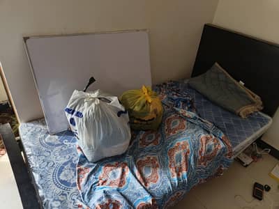 Single bed with new mattress available for sale