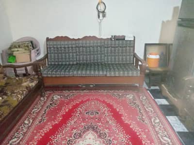 sofa set 5 seaters khalis lakri ka