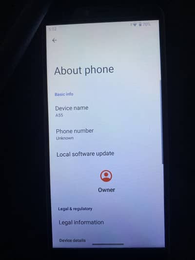 Foxxd A55 Mobile for sell PTA approved 2gb Ram 16gb Storage