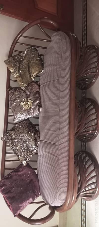 PURE SHEESHAM WOOD 5 SEATER SOFA SET