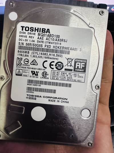 1 Tb hard disk for sale Laptop
