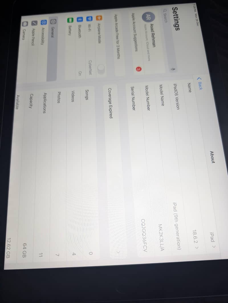 Ipad 9th Generation 3