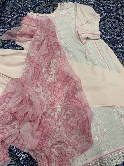 Maria b embroidered suit stitched