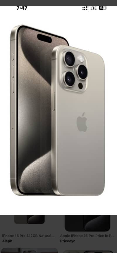 15 pro max natural titanium