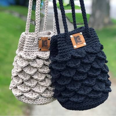 crochet hand made bags