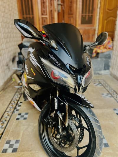 double cylinder heavy bike