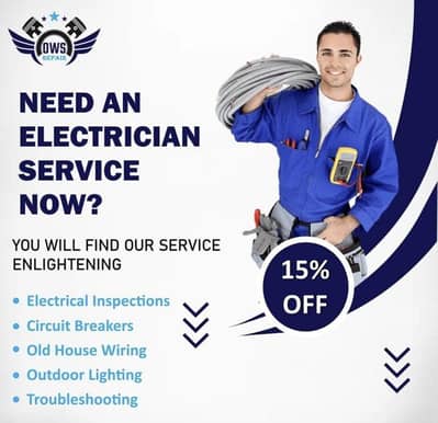 we need a electrition full time job 8 hours timing