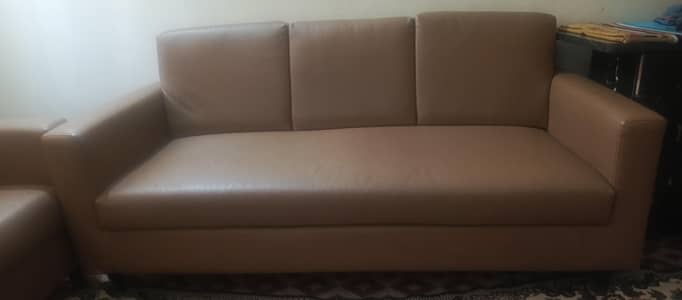5 seater leather posish sofa