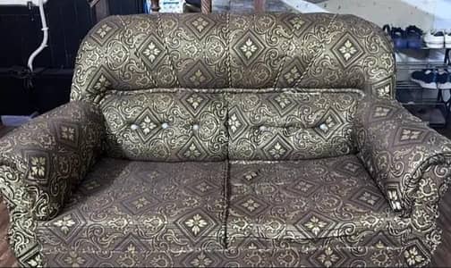 Used 3+2+1 Seater Sofa Set with Covers – 25K