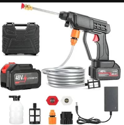 Solar washer car washer pressure washer gun battery operated pressure