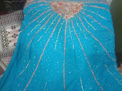 Indian saree in blue colour