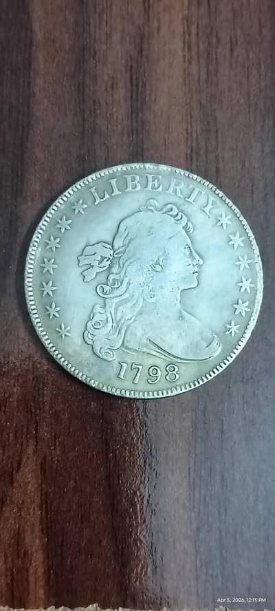 USA Antique 1798 Liberty One Dollar Coin, USA Old Coin, USA Rare Coin
