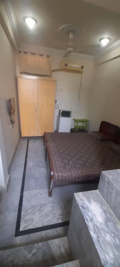 Furnished Room with attached washroom & kitchen for family,job person