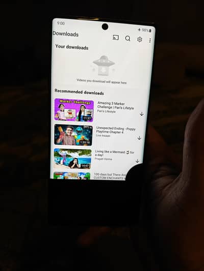 Samsung note 10+ non pta neche sa black ha 70%scren perfact ha