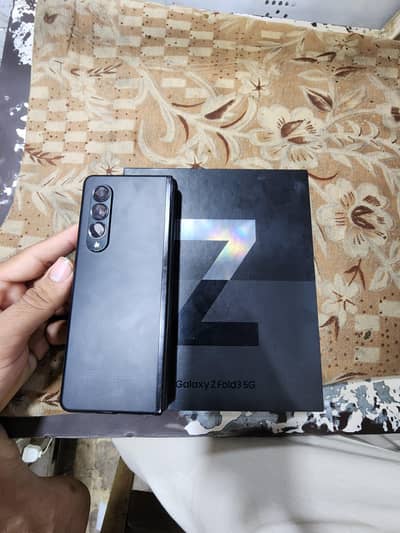 samsung z fold 3 with box and cable 12/256 non pta