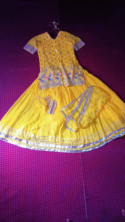 Apsara Yellow Lehgna