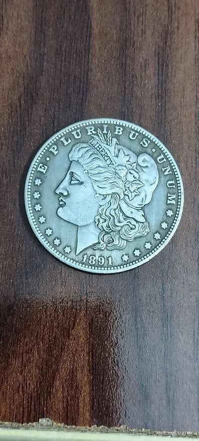 USA ANTIQ COIN, 1891 MORGAN DOLLAR COIN | USA RARE COIN | USA OLD COIN
