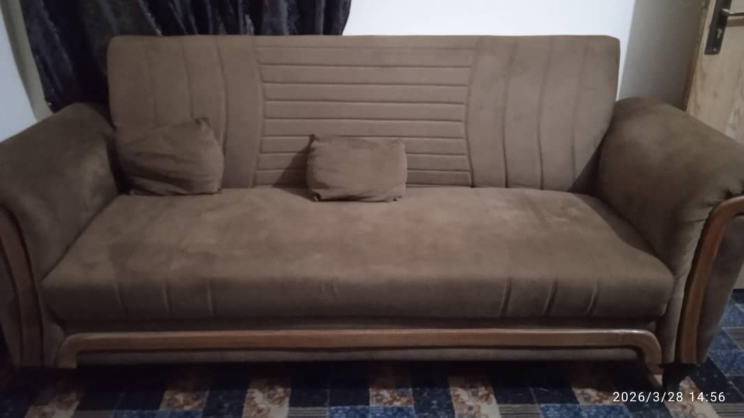 Brown colour sofa set 0